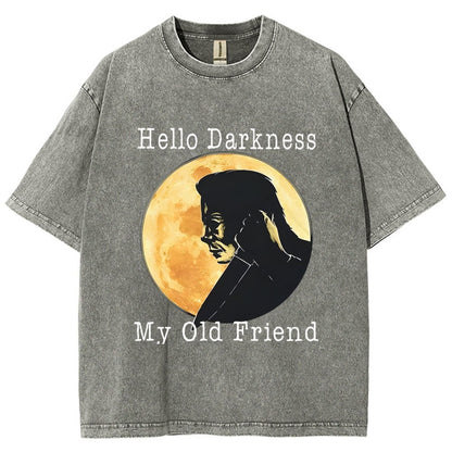 Hello Darkness My Old Friend Vintage Distressed T-shirt