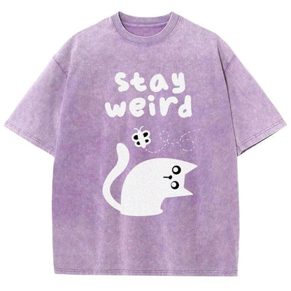 Weird Forever Vintage Distressed T-shirt