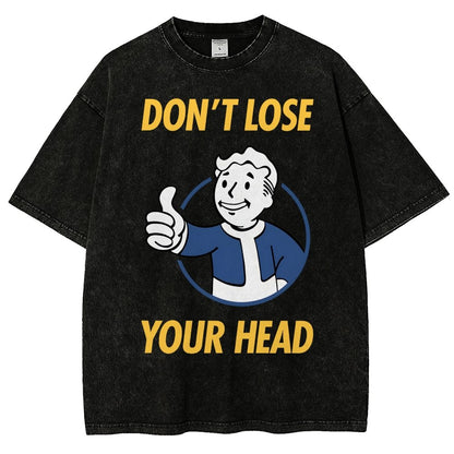 Don't Lose Your Head  Vintage Distressed T-shirt