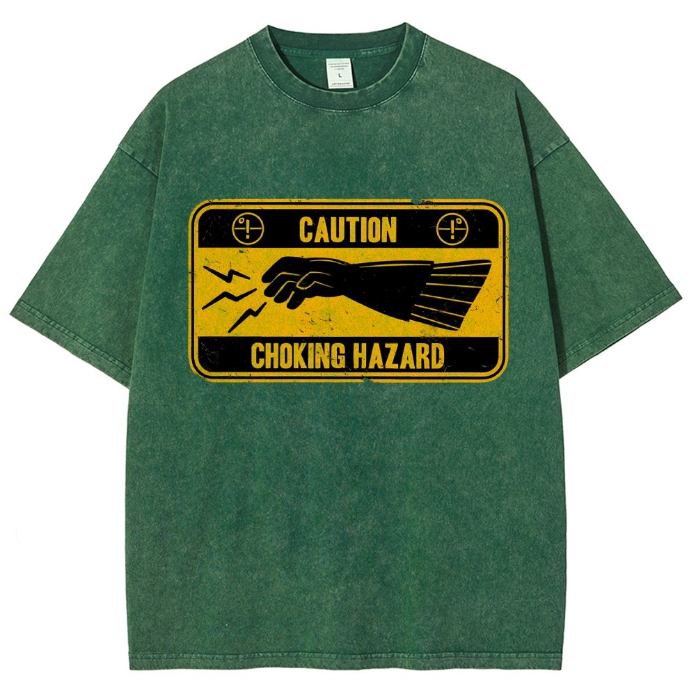 Choke Hazard Vintage Distressed T-shirt