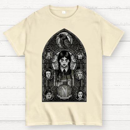 Stained Glass of Outcasts Geek T-Shirt