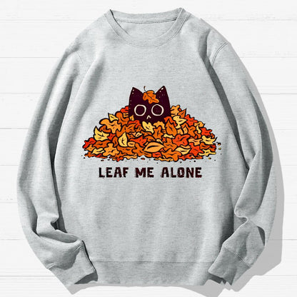 Leaf Me Alone Geek Cotton Sweatshirt