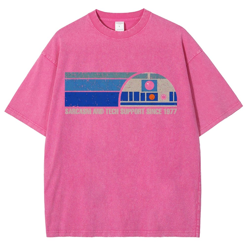 Providing Sarcasm and Tech Support Since 1977 Vintage Distressed T-shirt