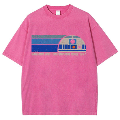 Providing Sarcasm and Tech Support Since 1977 Vintage Distressed T-shirt