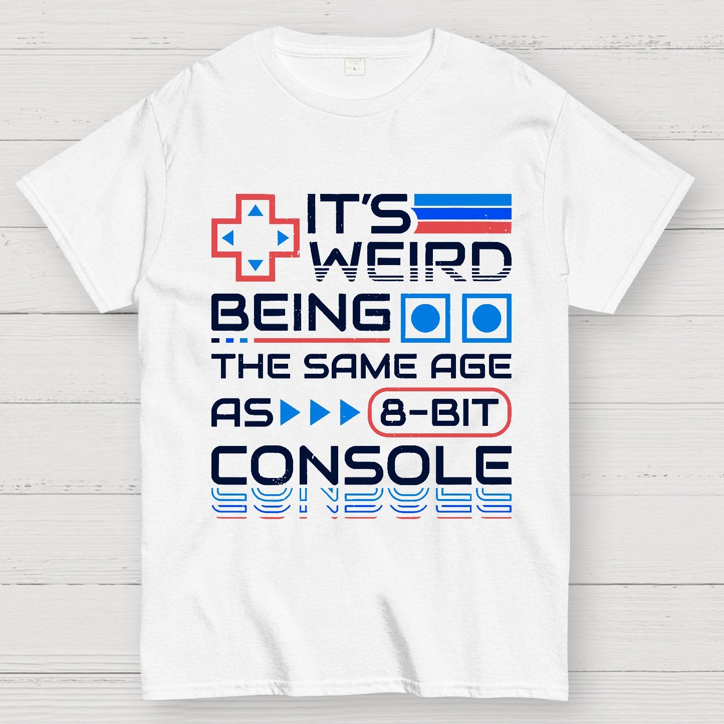8-Bit Aged Geek T-Shirt