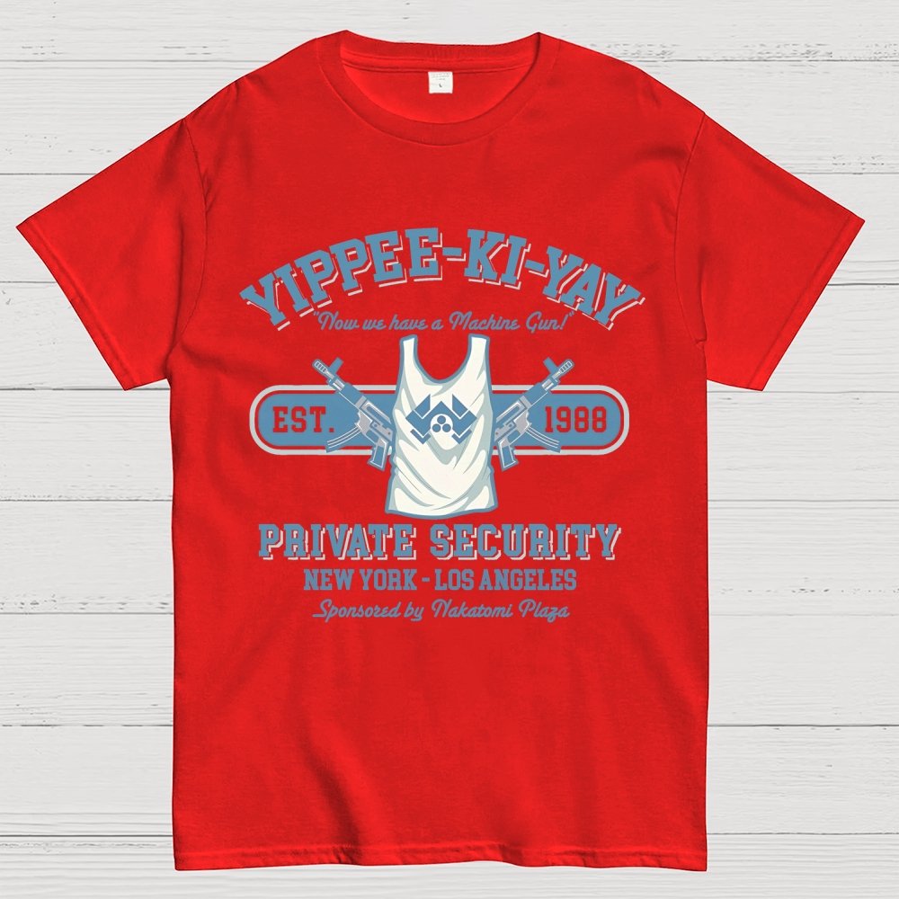 Yippee Ki Yay Security NY-LA Geek T-Shirt