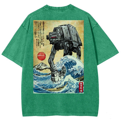 Cosmic Realm In Japan Washed T-Shirt