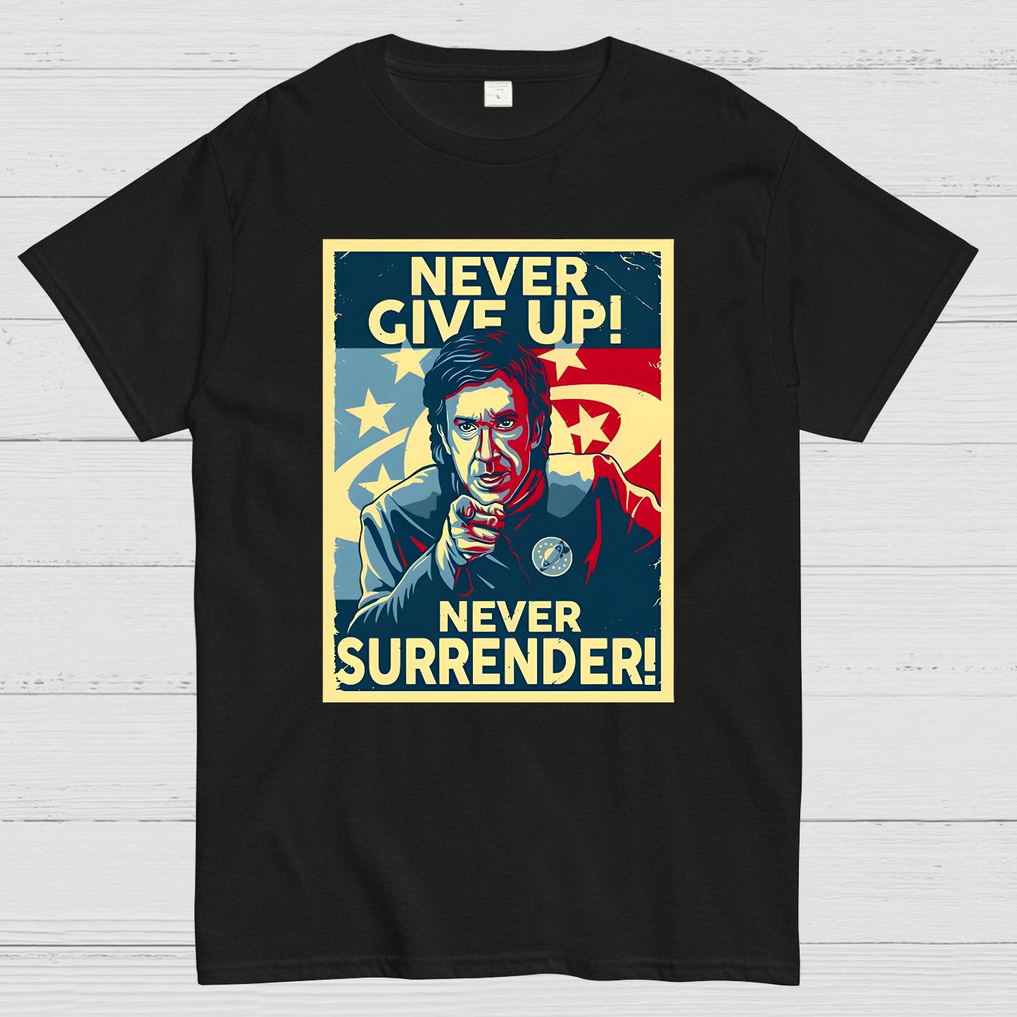 Never Give Up Geek T-Shirt