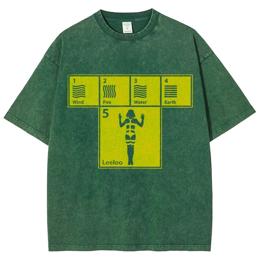 Five Elements Vintage Distressed T-shirt