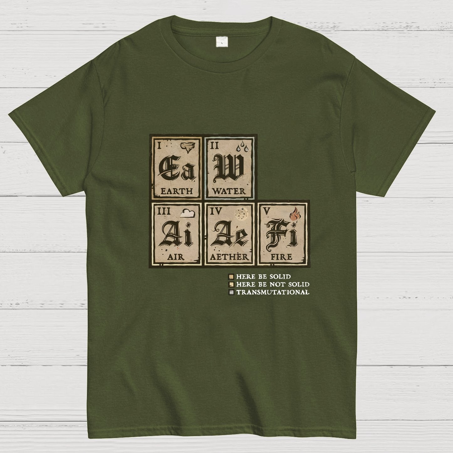 Periodic Table Vintage Nerdy T-Shirt