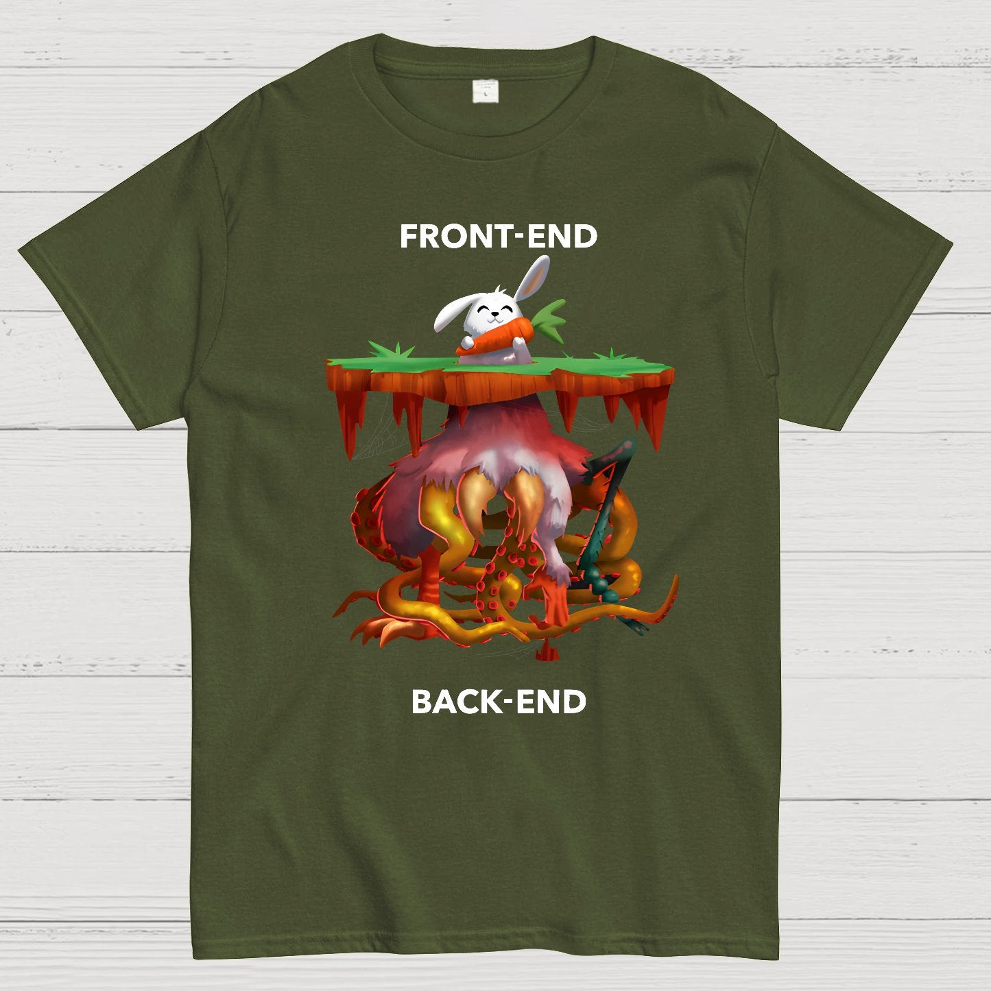 Front-End - Back-End Geek T-Shirt