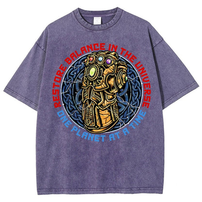 Restore Balance Vintage Distressed T-shirt