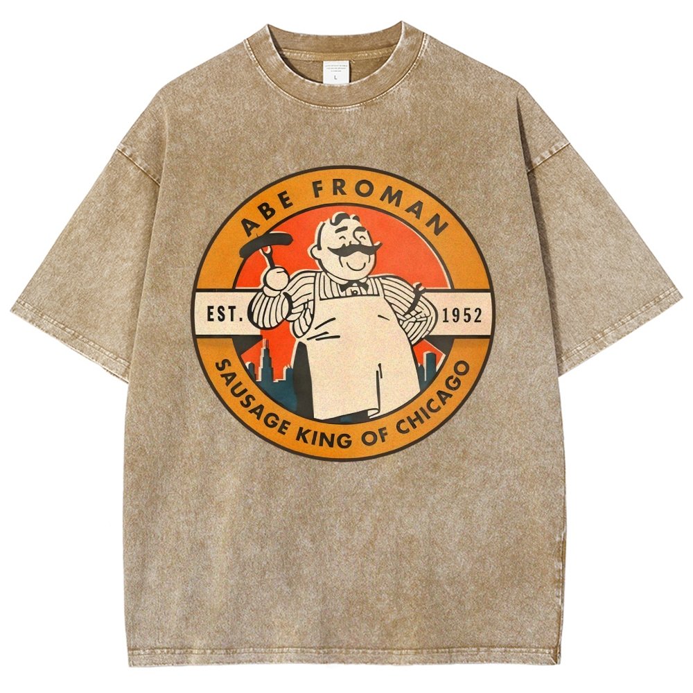 Al Froman - The Sausage Pro of Chicago-1952 Vintage Distressed T-shirt