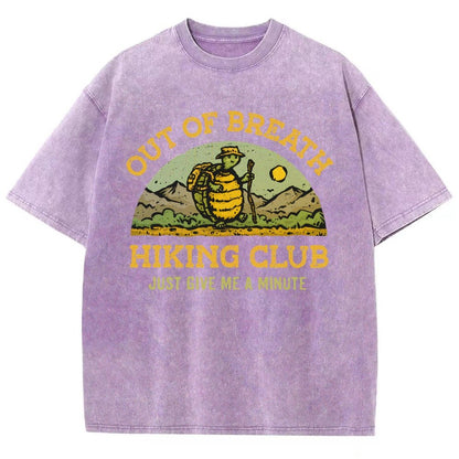 Out Of Breath Hiking Club Vintage Distressed T-shirt