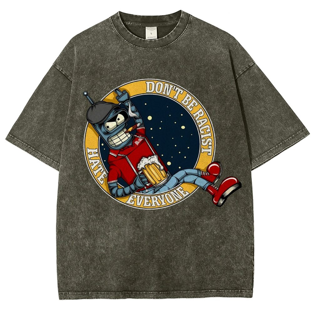 Don't Discriminate Against Race Vintage Distressed T-shirt