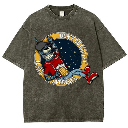 Don't Discriminate Against Race Vintage Distressed T-shirt