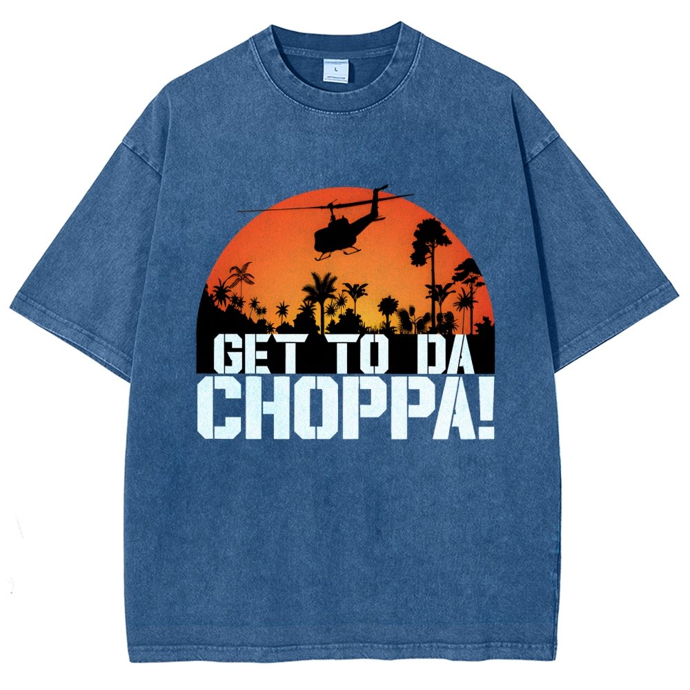 Get To The Chopper Vintage Distressed T-shirt