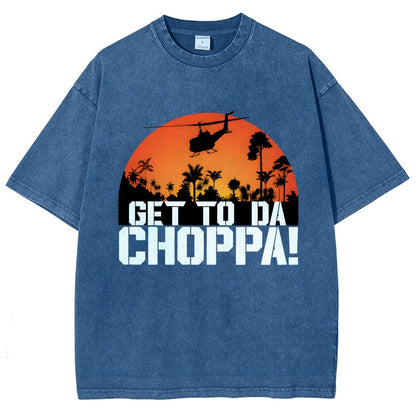 Get To The Chopper Vintage Distressed T-shirt