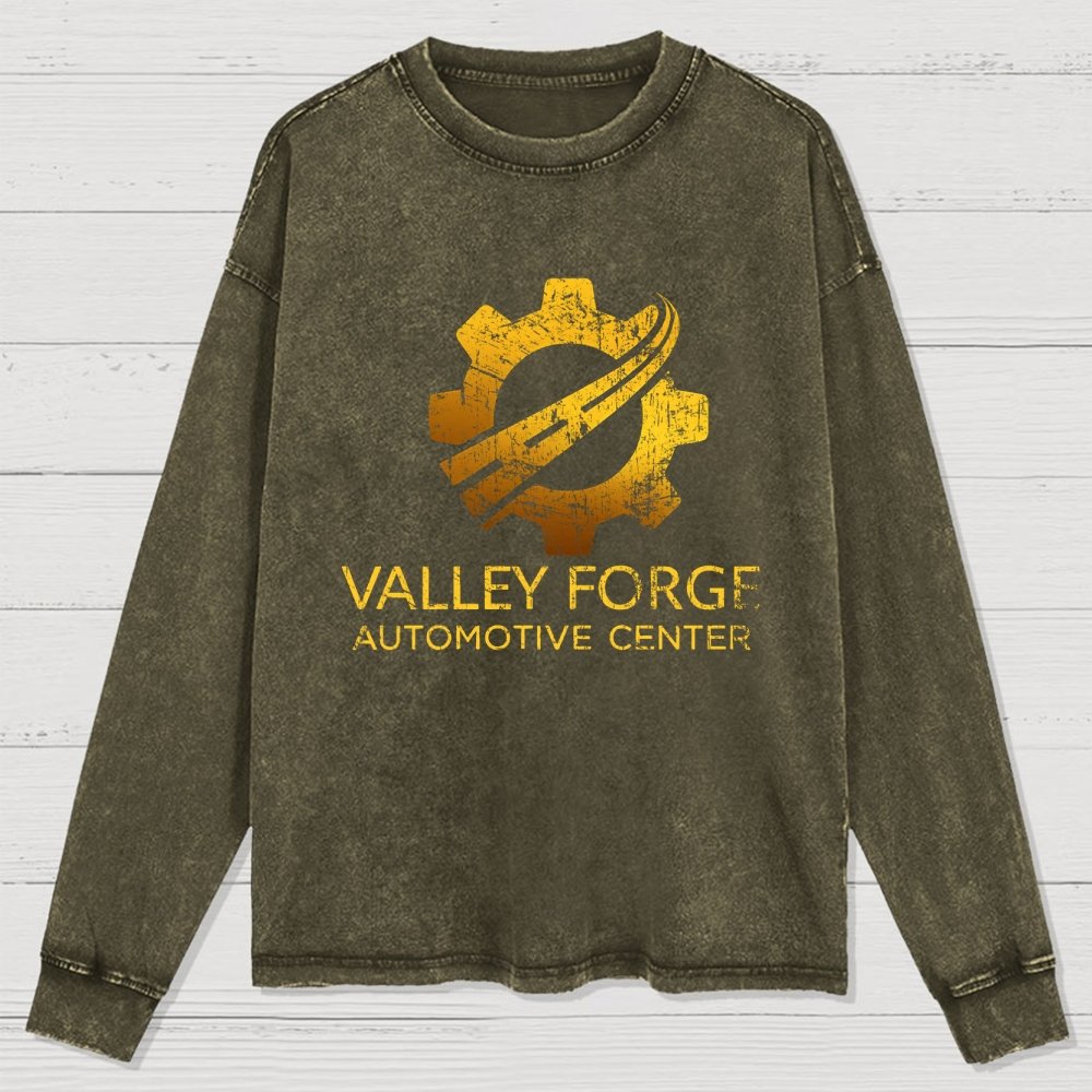 Funny Valley Forge Automotive Washed Long Sleeve Tee