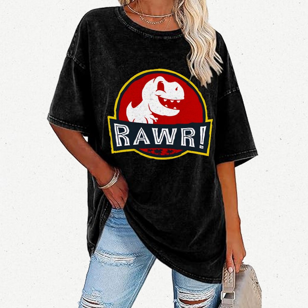 RAWR! Vintage Distressed T-shirt