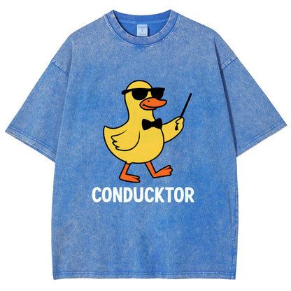 Conducktor Vintage Distressed T-shirt