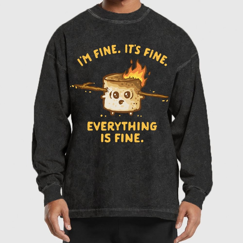 A Fine Camping Trip Washed Long Sleeve Tee