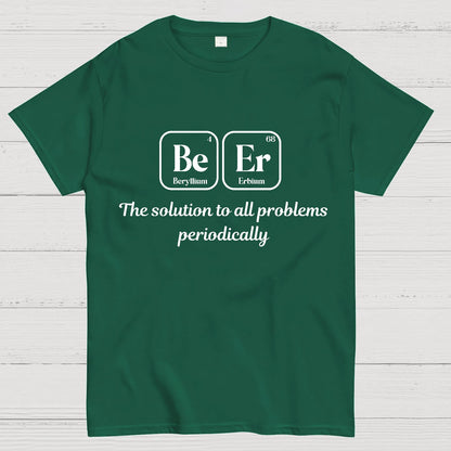 BeEr Periodic Table Chemistry Pun Geeky T-Shirt