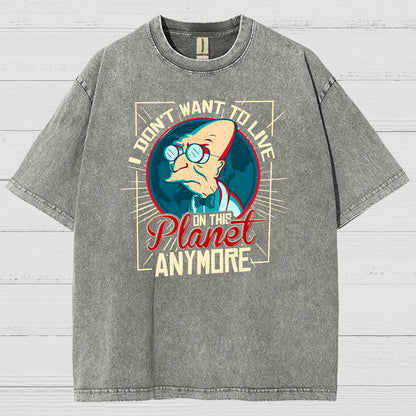 I Don't Want To Live Here Vintage Distressed T-shirt