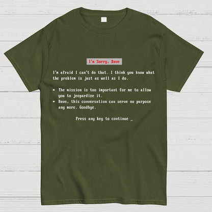 Blue Screen of HAL Geek T-Shirt