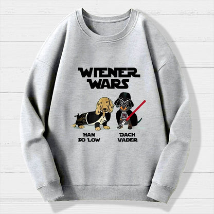 Wiener Wars Funny Dachshund Geek Cotton Sweatshirt