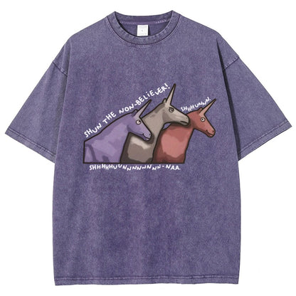 Shun the Non-Believer   Vintage Distressed T-shirt