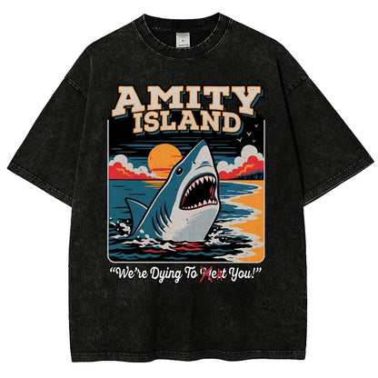 Dying to Eat You Vintage Distressed T-shirt
