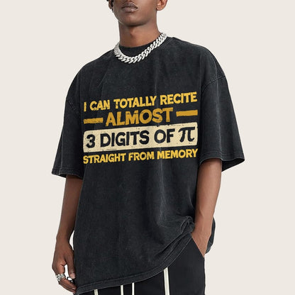 3 Digits Of Pi Vintage Distressed T-shirt
