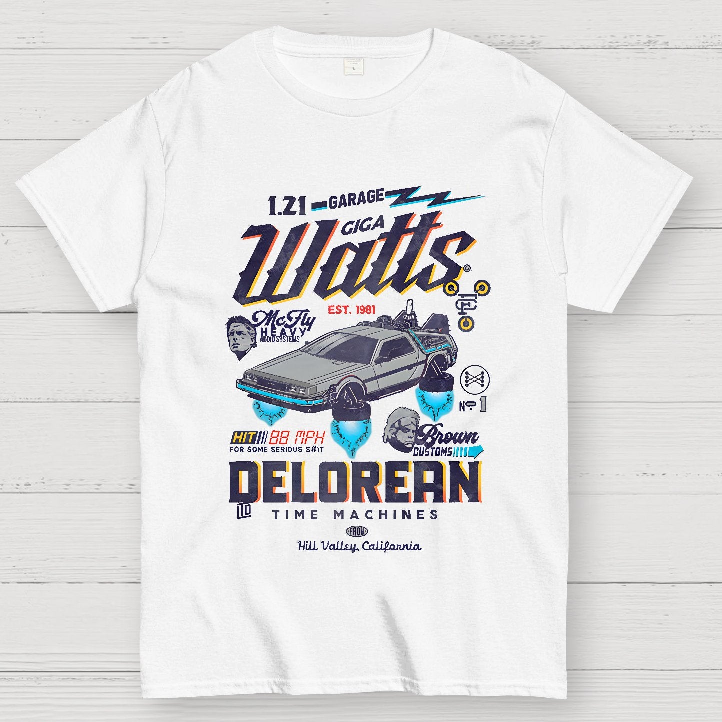 Gigawatts Garage Remix Geek T-Shirt