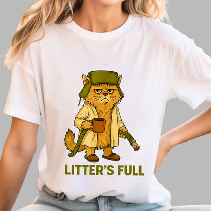 Litter’s Full Cat Geek T-Shirt