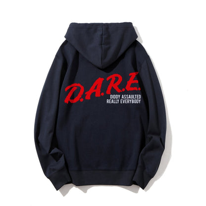 NO DIDDY Printed Back Unisex Cotton Hoodie