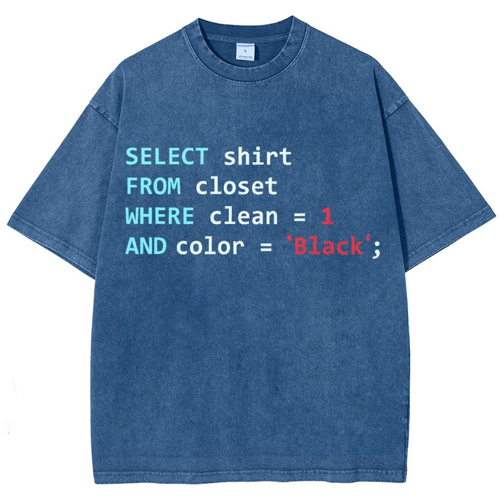 Programmer Database Vintage Distressed T-shirt