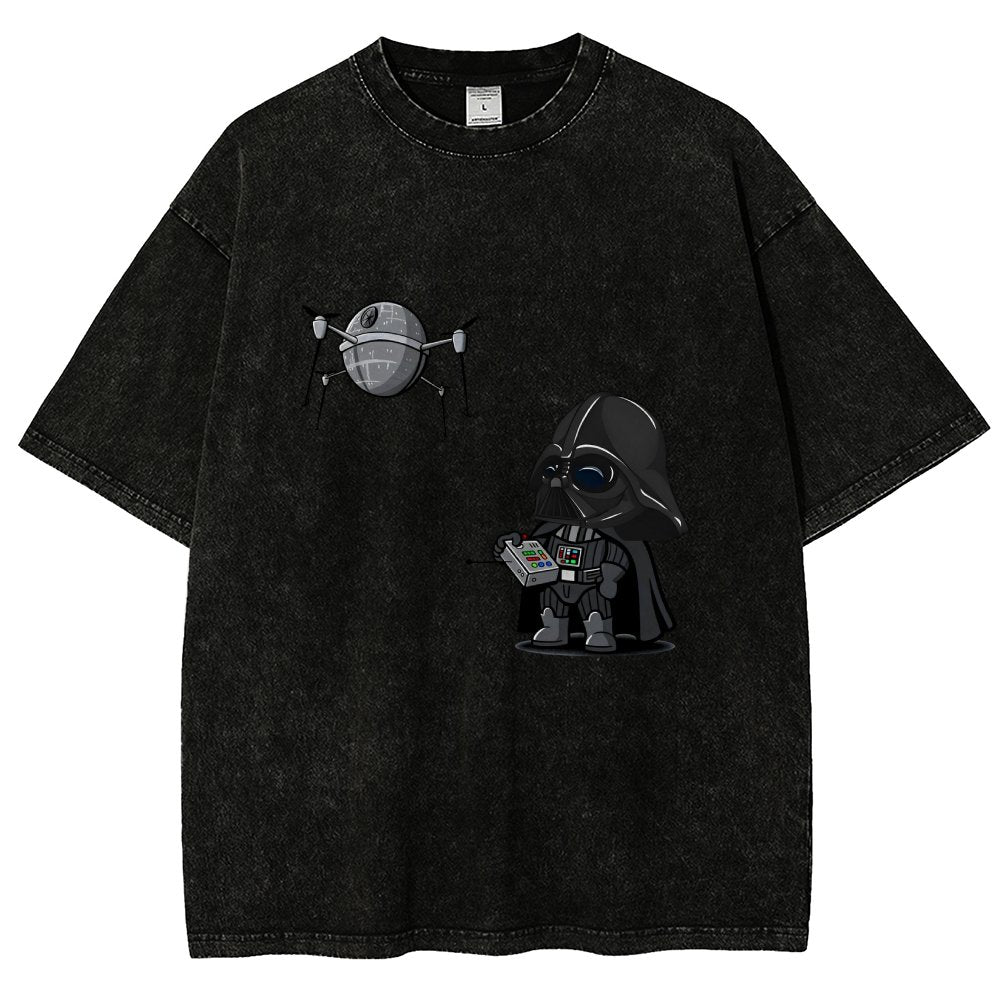 The adorable dark lord plays with a drone Vintage Distressed T-shirt