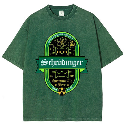 Schrödinger's Cat Inside Vintage Distressed T-shirt