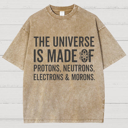 The Universe Is Made Of Morons Vintage Distressed T-shirt