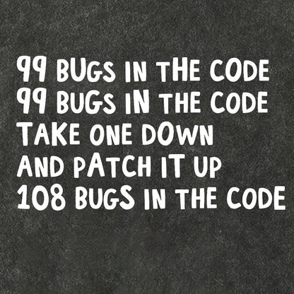 99 Bugs In The Code Vintage Distressed T-shirt