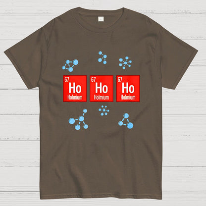 Chemical Element Christmas Ho Ho Ho Geek T-Shirt