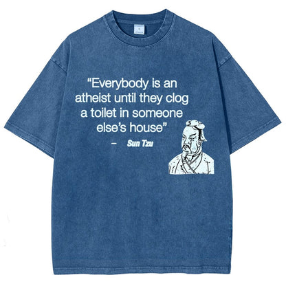 Funny Sun Tzu Saying Vintage Distressed T-shirt