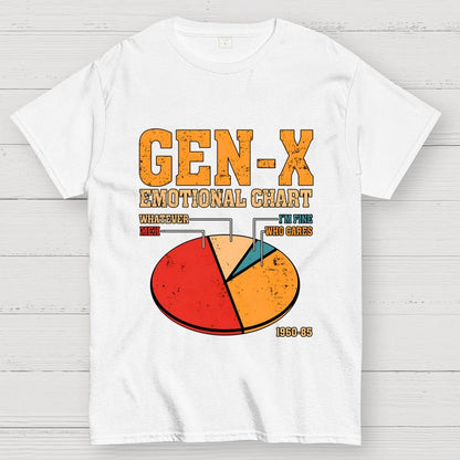 Gen-X Emotional Chart Geek T-Shirt