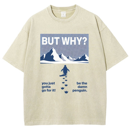 BUT WHY Vintage Distressed T-shirt
