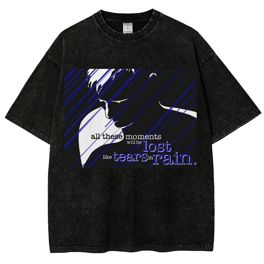 Like... Tears In Rain. Vintage Distressed T-shirt