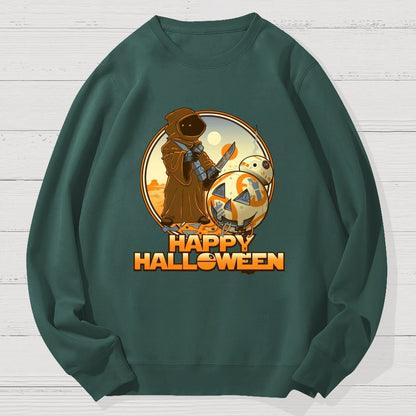Happy Halloween Geek Cotton Sweatshirt