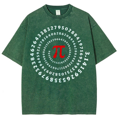 Pi Science Number Sequence Vintage Distressed T-shirt