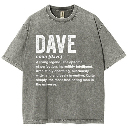 Dave Definition  Funny Dave Vintage Distressed T-shirt