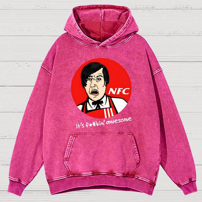 Not Fried Chicken Vintage Distressed Hoodie